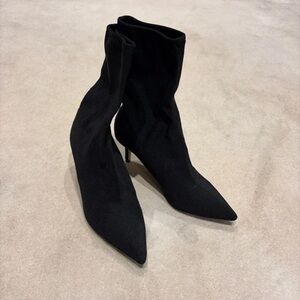 Topshop Sleek Black Heeled Boots